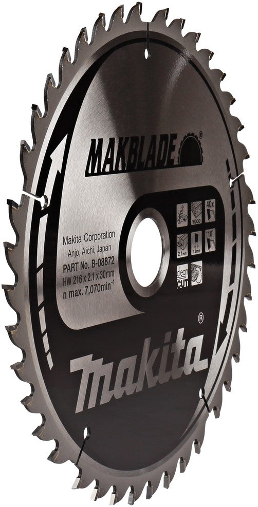 Makita Circular Saw Blade Wood 216x2.1x30mm 40T