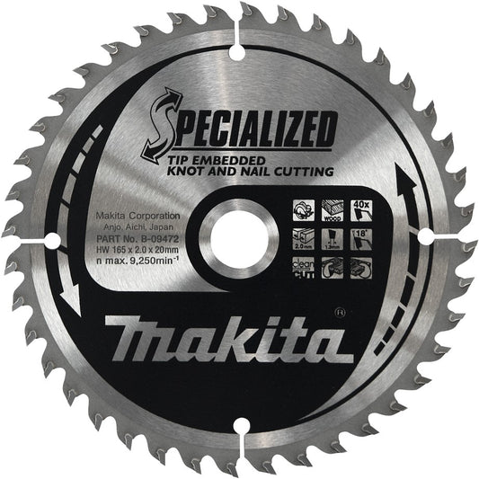 Makita B-09472 Sägeblatt TipE 165 Millimeter
