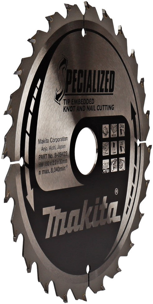 Makita B-09422 Sägeblatt TipE 190 Millimeter
