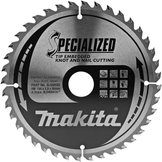 Makita B-09503 Sägeblatt TipE 190 Millimeter