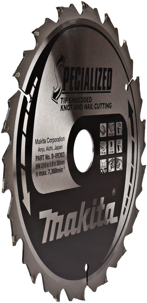 Makita B-09363 Zaagblad TipE 210 millimeter