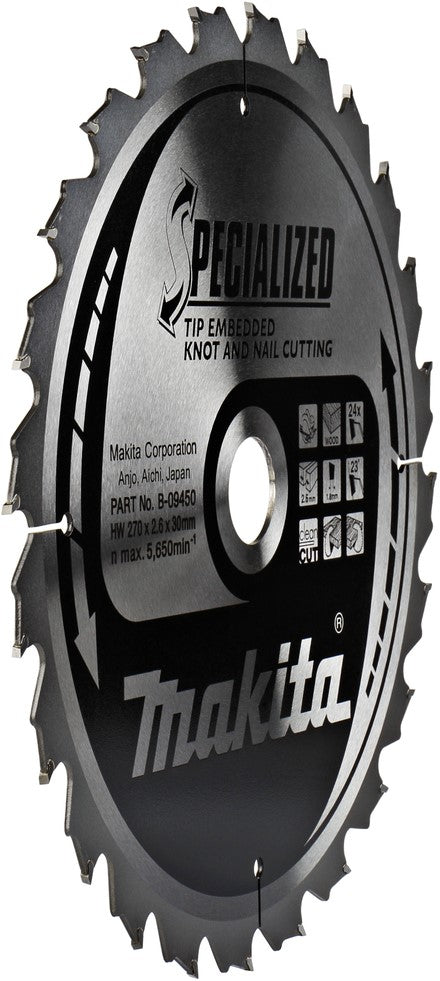 Makita B-09450 Sägeblatt TipE 270 Millimeter