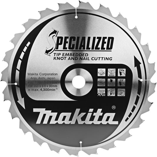 Makita B-09385 Kreissägeblatt ATB 355x30x24T TipE