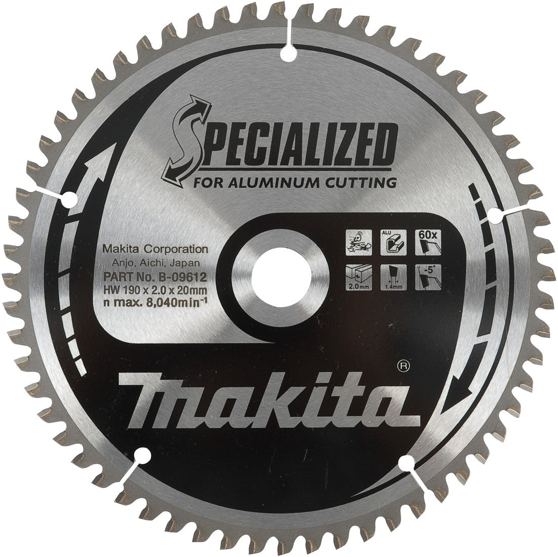Makita B-09553 Sägeblatt Alu 160 Millimeter