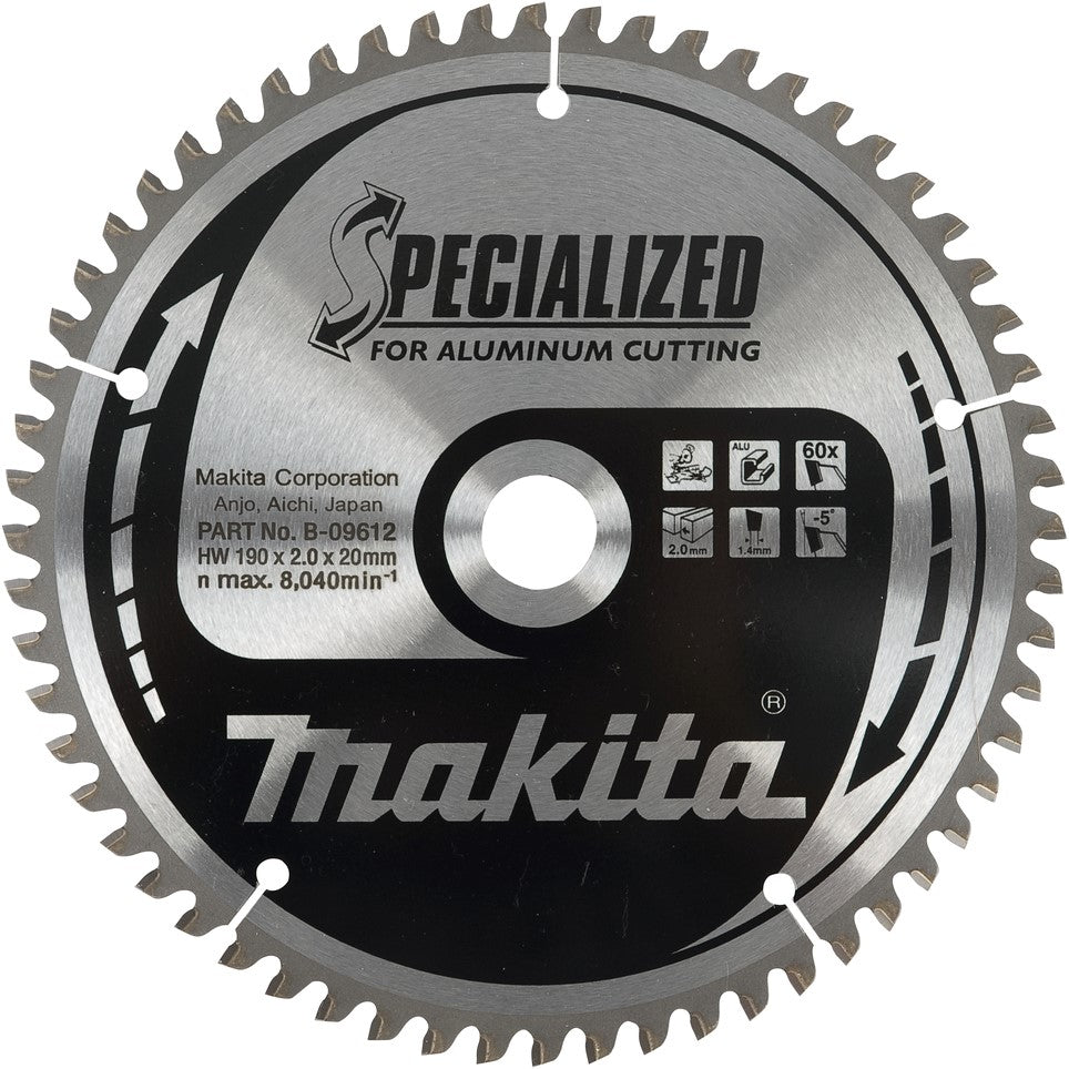 Makita B-09612 Sägeblatt Alu 190 Millimeter