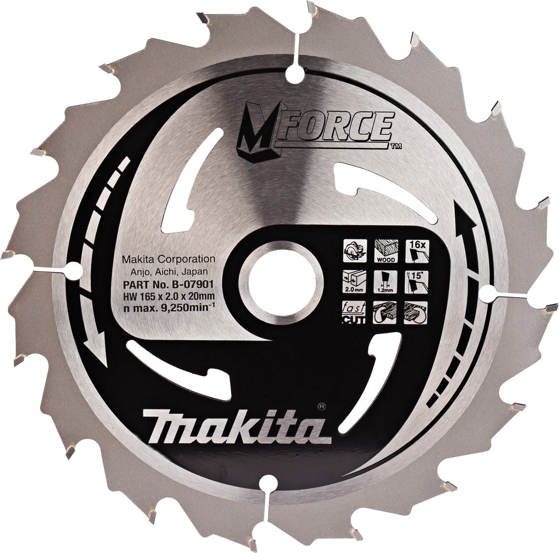 Makita B-07901 Saw blade mforce 165 millimeters