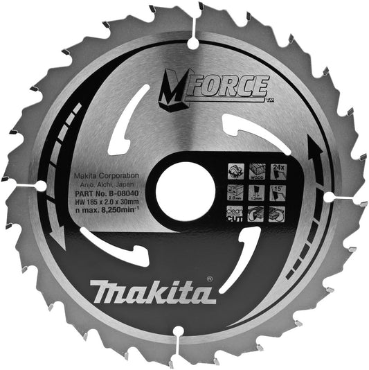 Makita B-08040 Sägeblatt mforce 185 Millimeter