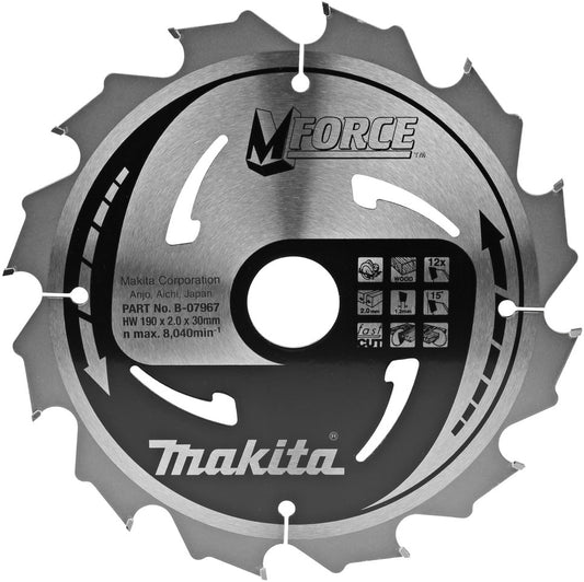 Makita B-07967 Sägeblatt mforce 190 Millimeter