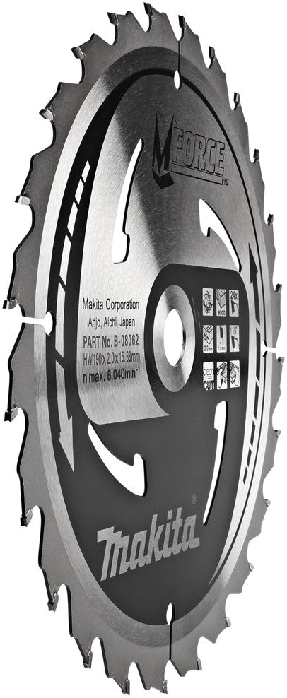 Makita B-08062 Zaagblad mforce 190 millimeter