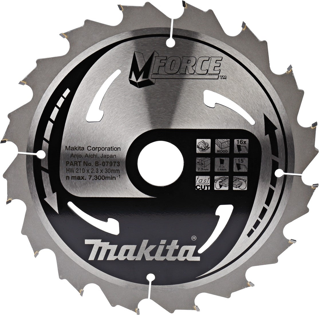Makita B-07973 Sägeblatt mforce 210 Millimeter