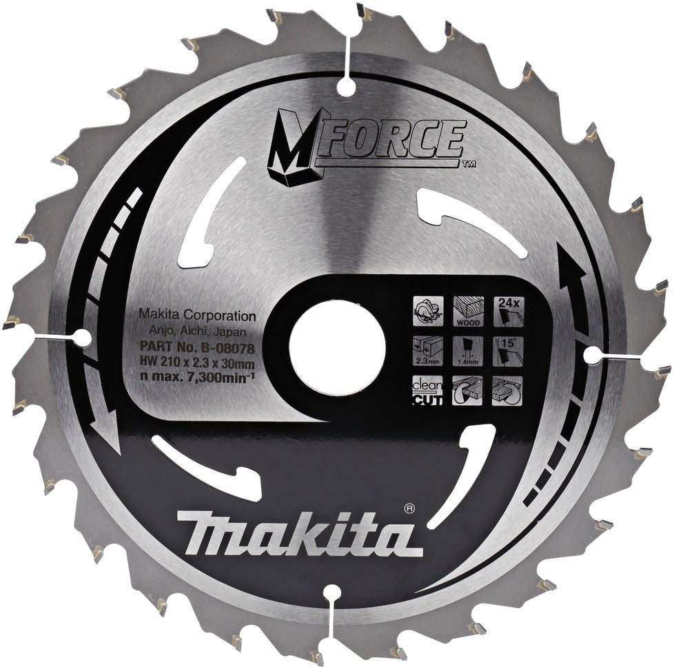 Makita B-08078 Zaagblad mforce 210 millimeter