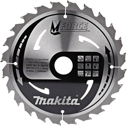 Makita B-08078 Sägeblatt mforce 210 Millimeter