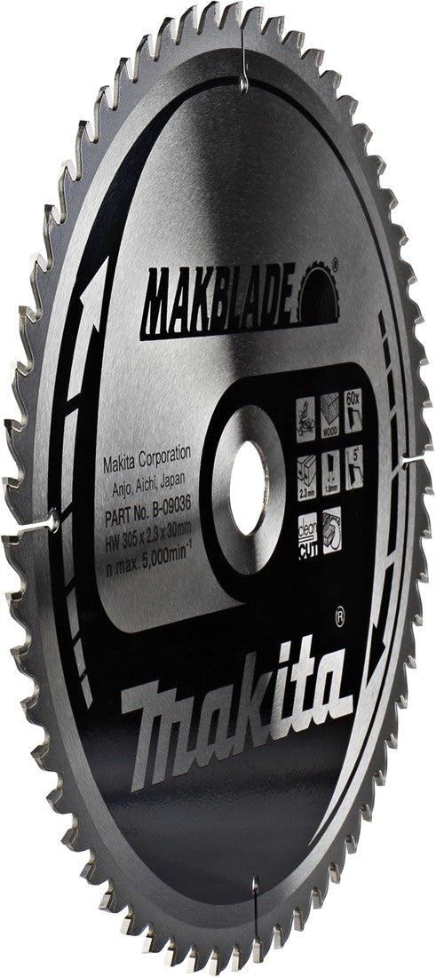 Makita Cirkelzaagblad Hout 305x2.3x30mm 60T
