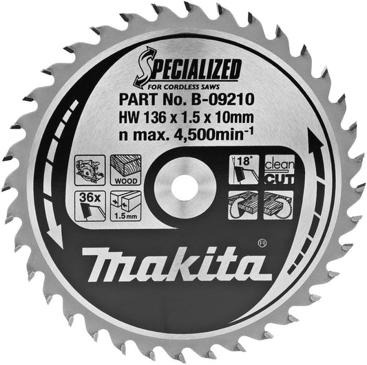 Makita B-09210 Saw blade metal 136x10mm 36T