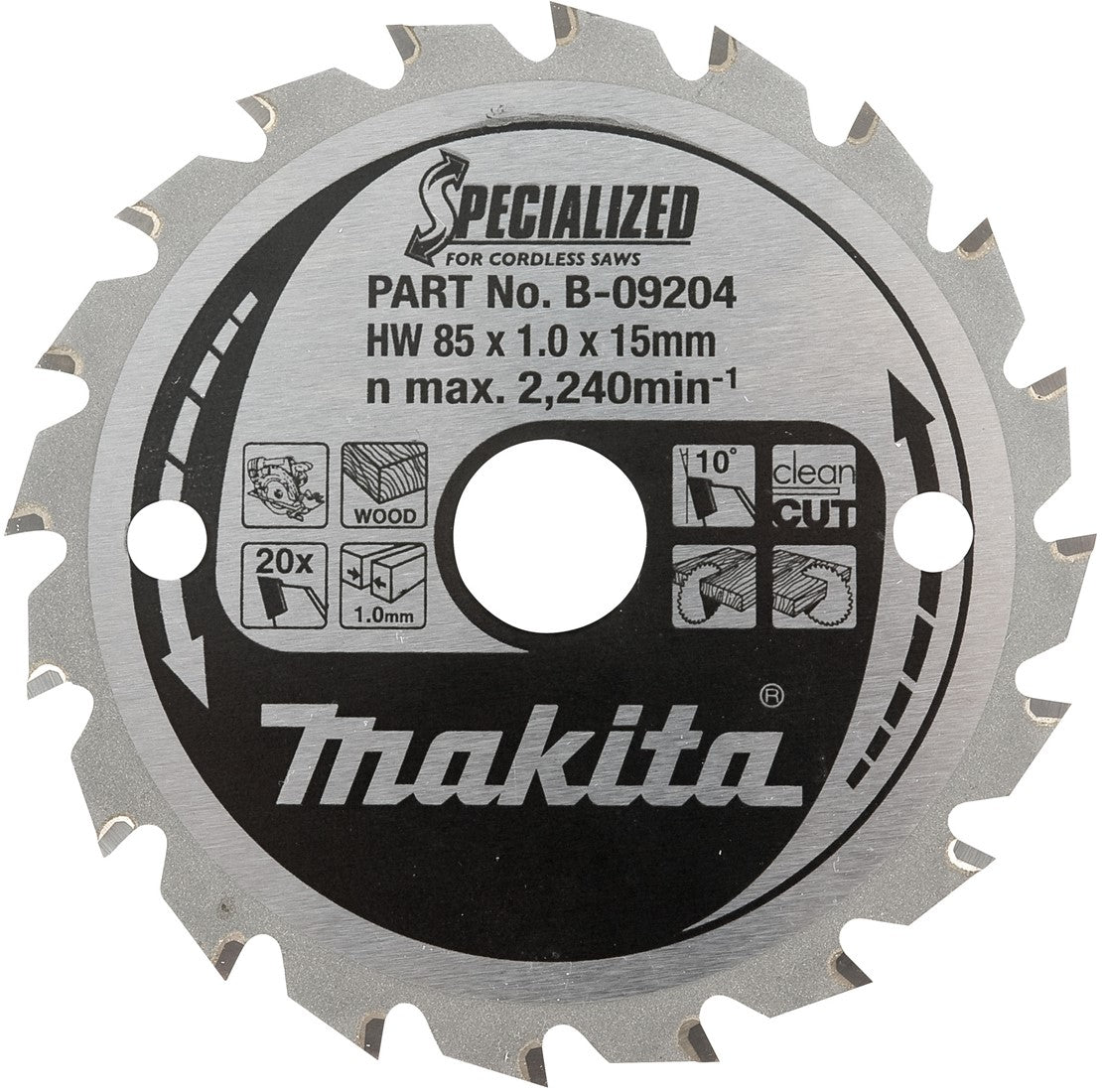 Makita B-09248 Zaagblad metaal 165 millimeter MAK-B-09248