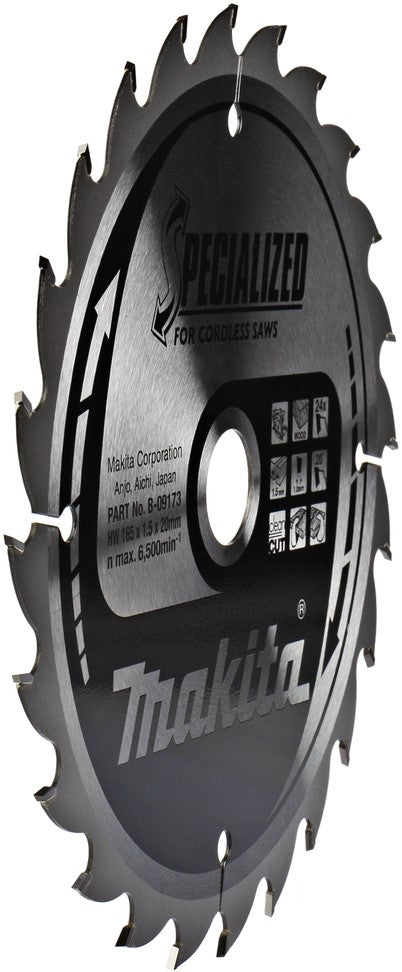 Makita B-09173 Sägeblatt 165x20mm. 24T