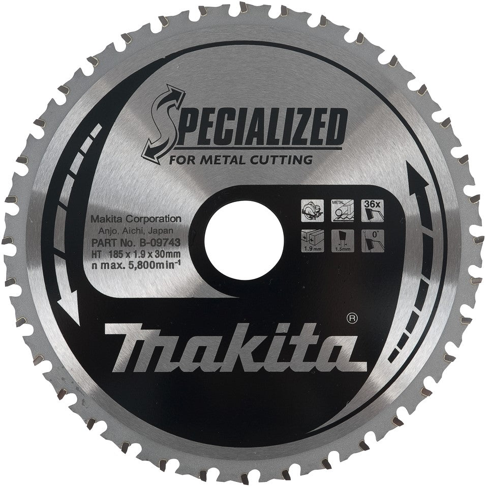 Makita B-09743 Sägeblatt Metall 185 Millimeter