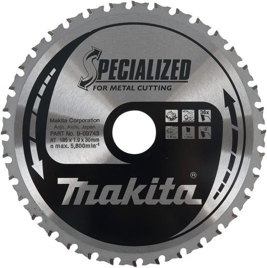 Makita B-09743 Sägeblatt Metall 185 Millimeter