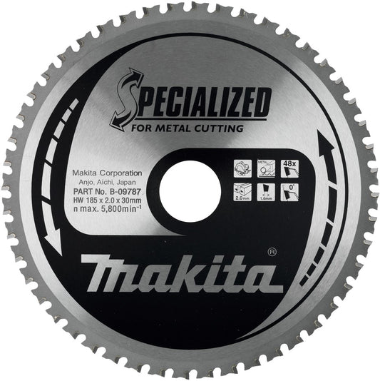 Makita B-09787 Sägeblatt Metall 185 Millimeter