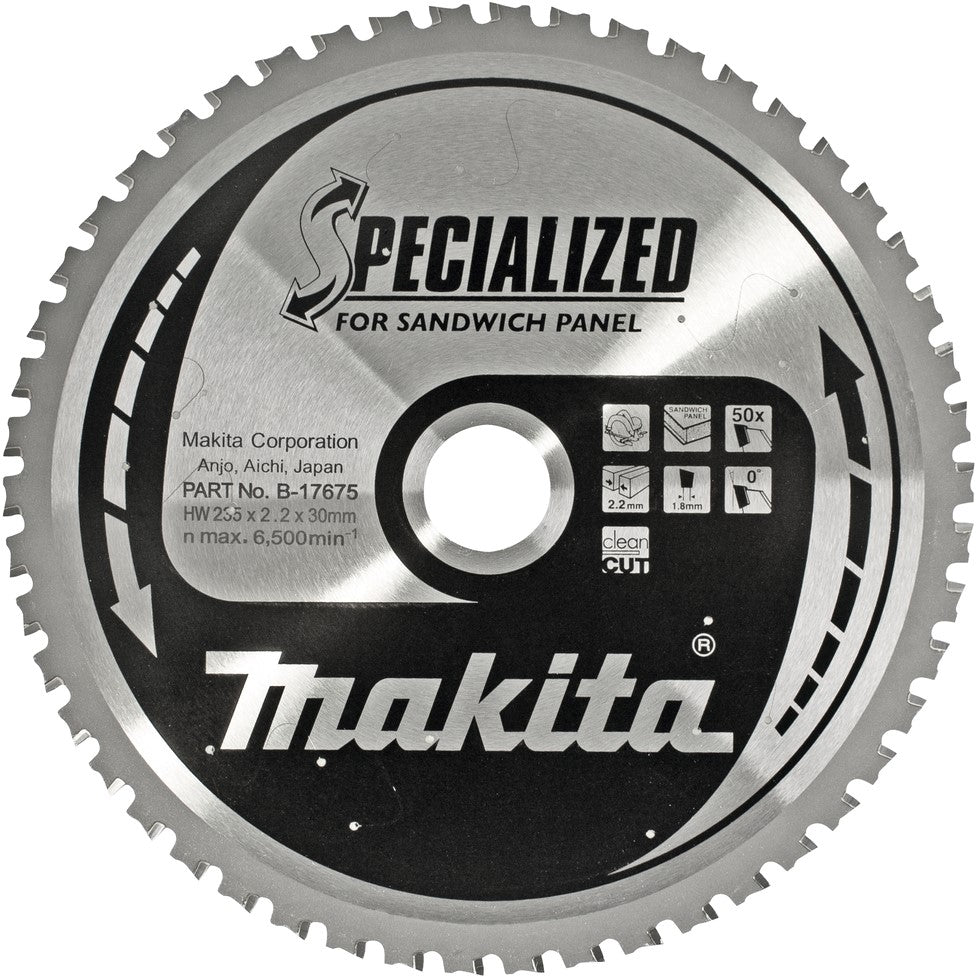 Makita B-17675 Sägeblatt SandwP 235mm 50T