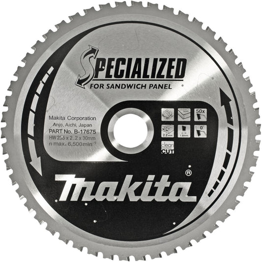 Makita B-17675 Sägeblatt SandwP 235mm 50T