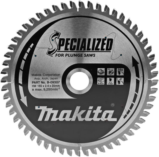 Makita B-09307 Kreissägeblatt Alu 165x20mm. 56T