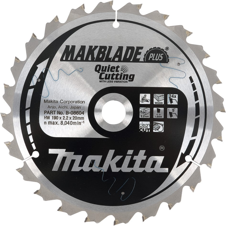 Makita B-08604 Saw blade q&amp;c 190 millimeters
