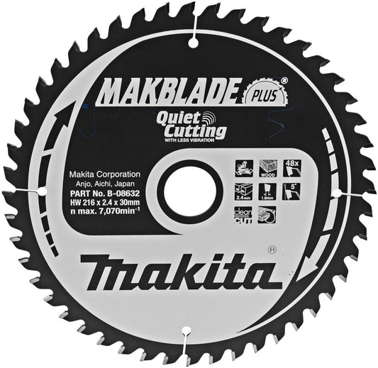 Makita B-08632 Sägeblatt Q&amp;C 216 Millimeter
