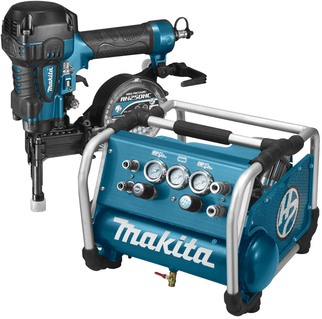 Makita DK1146 StartSet Betonnagler AN250HC &amp; Kompressor AC310H 22 Bar