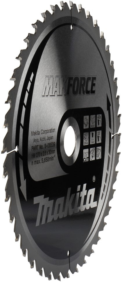 Makita Circular Saw Blade Wood 270x2.6x30mm 40T