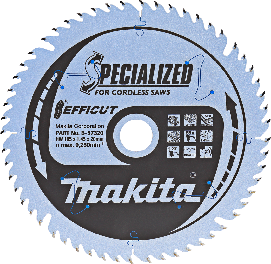 Makita Kreissägeblatt Holz 190x2,0x30mm 24T B-09195