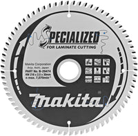 Makita Circular Saw Blade Laminate 216x2.5x30mm 72T