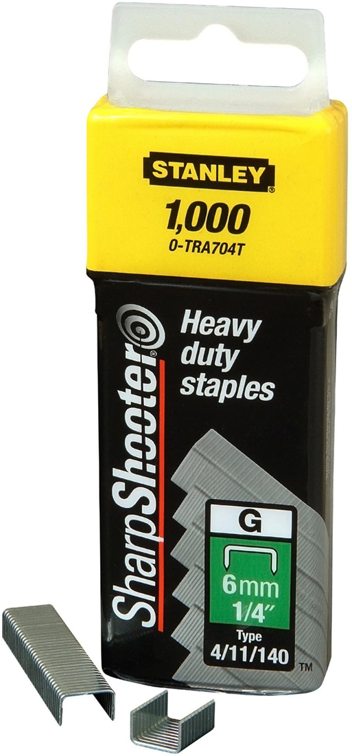 Stanley 1-TRA705T Heftklammern Typ G 8,0 Millimeter VE=1000