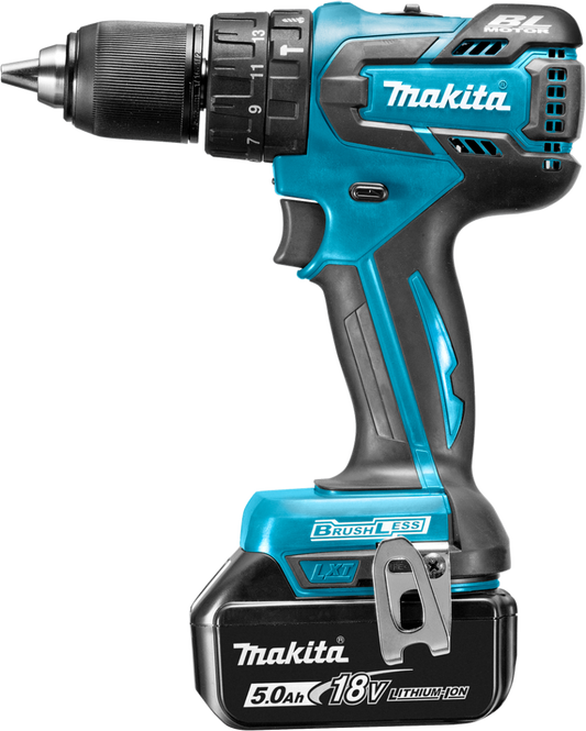 Makita DHP459RTJ Akku-Schlagbohrschrauber/Schraubendreher 18V 5.0Ah Li-Ion in Mbox