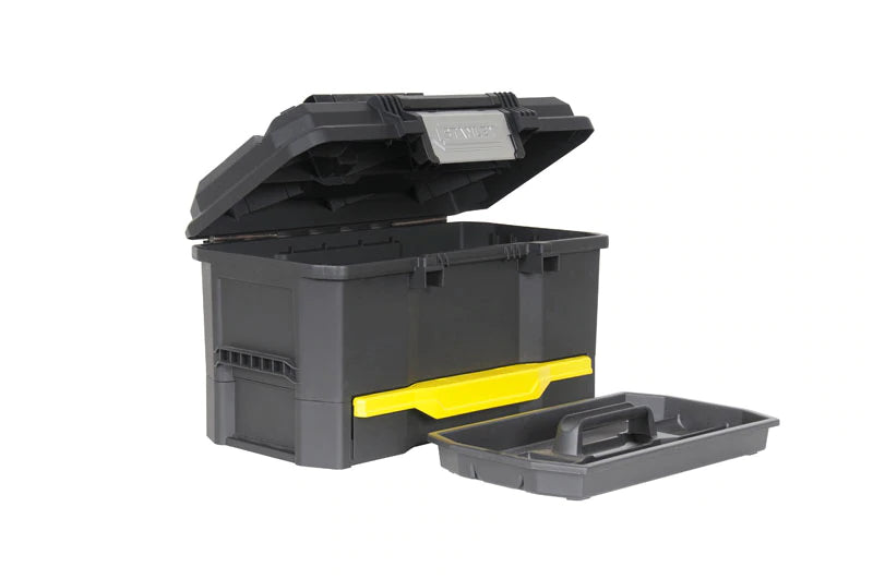 Stanley 1-70-316 Tool Case 19 with Push Lock and Drawer