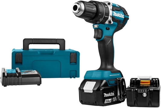 Makita DHP484RTJ Accu Klop-/Schroefboormachine 18V 5.0Ah Li-Ion in Mbox