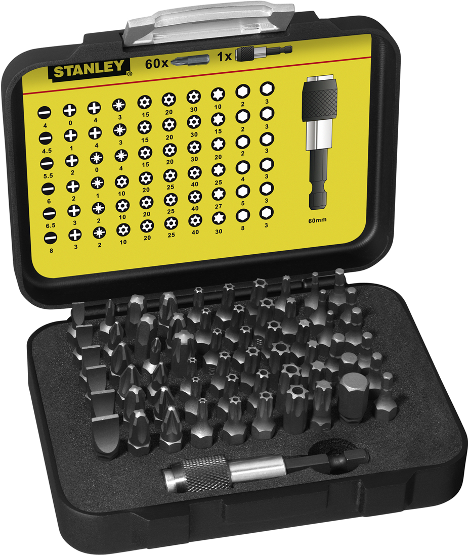 Stanley STA-1-13-902 Bit set Expert Pro 1/4 - Bit holder (61 pieces)