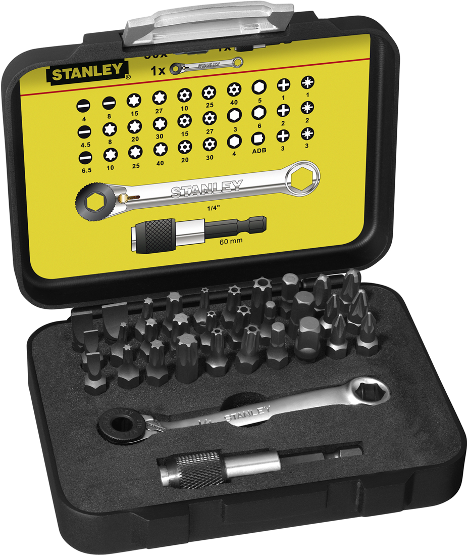 Stanley STA-1-13-905 Bitset Expert Pro 1/4 - Spanner with ratchet ring (32 pieces)