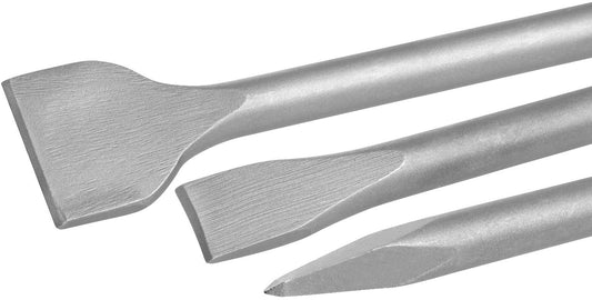 DT60330 3-Delige Beitelset SDS Plus 250mm Gepunt, Plat 20 & 40mm