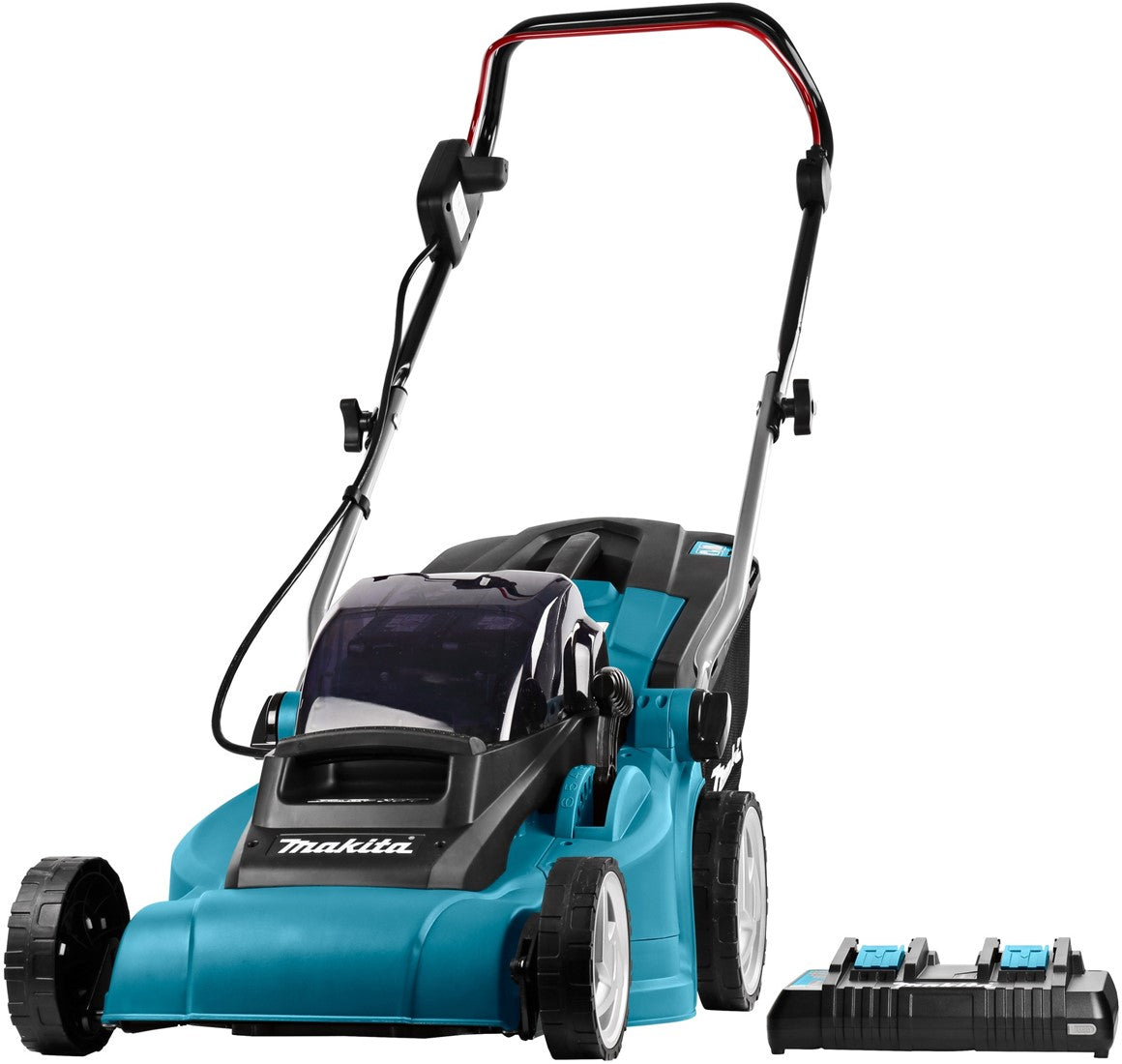 Makita DLM380PT2 Accu Grasmaaier 2x18V 5.0Ah Li-Ion + Duo snellader