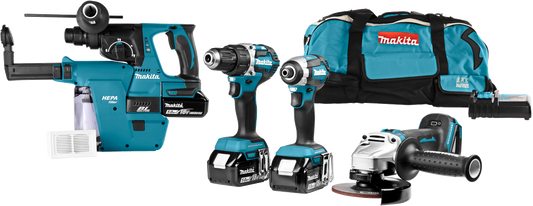 Makita DLX4103V Kombiset 18V 5.0Ah in Trolleytasche