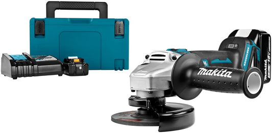 Makita DGA506RTJ Akku-Winkelschleifer 18V 5,0Ah Li-Ion in Mbox