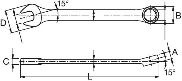 Stanley STA-4-87-066 Ringmaulschlüssel 6 Millimeter