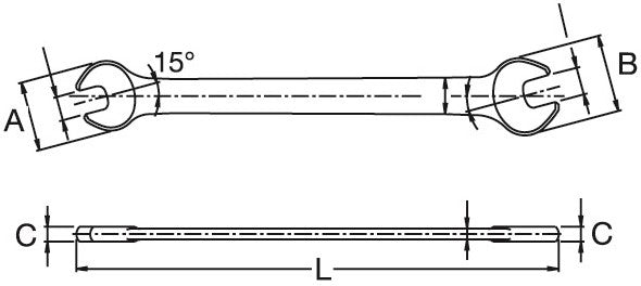 Stanley STA-4-87-098 Gabelschlüssel 10 x 11 Millimeter