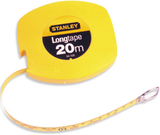 Stanley 0-34-105 Landmeter Staal 20m - 9,5mm gesloten kast