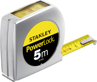 Stanley 0-33-932 Rolbandmaat Powerlock 5m - 19mm boveninkijkvenster