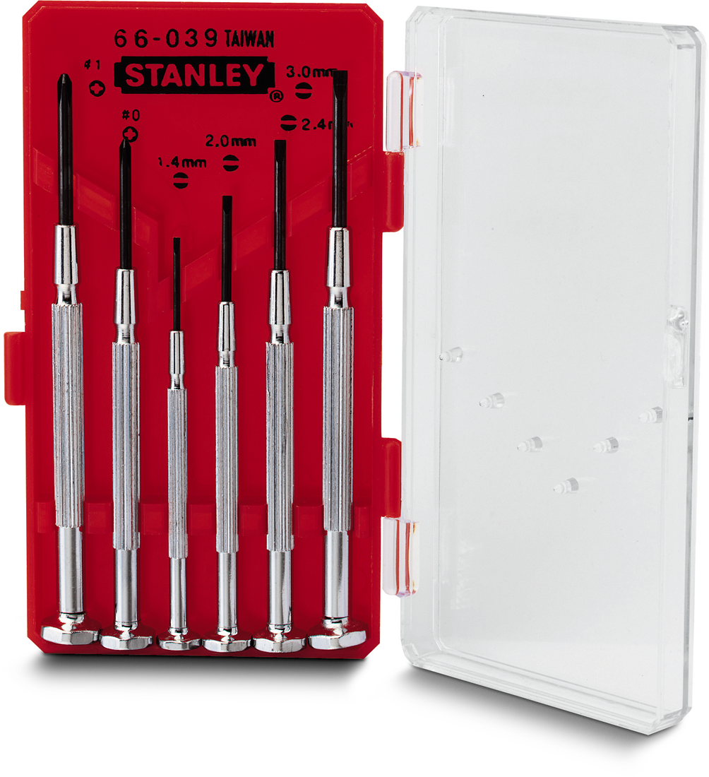 Stanley Watchmakers Screwdriver Set 6 Piece 1-66-039