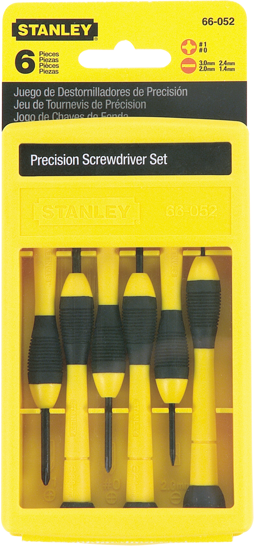 Stanley CushionGrip 6-teiliges Schraubendreher-Set Instrument STA-0-66-052