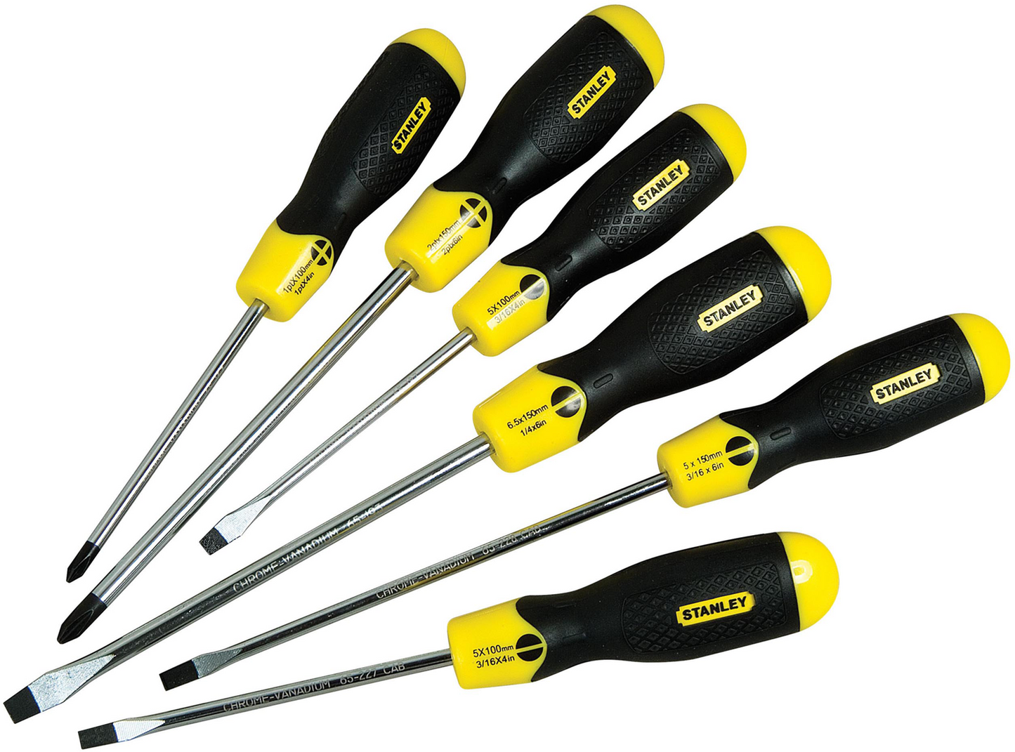 Stanley Cushion Grip Schraubendreher-Satz 6-teilig (St/Ph) STA-0-65-007