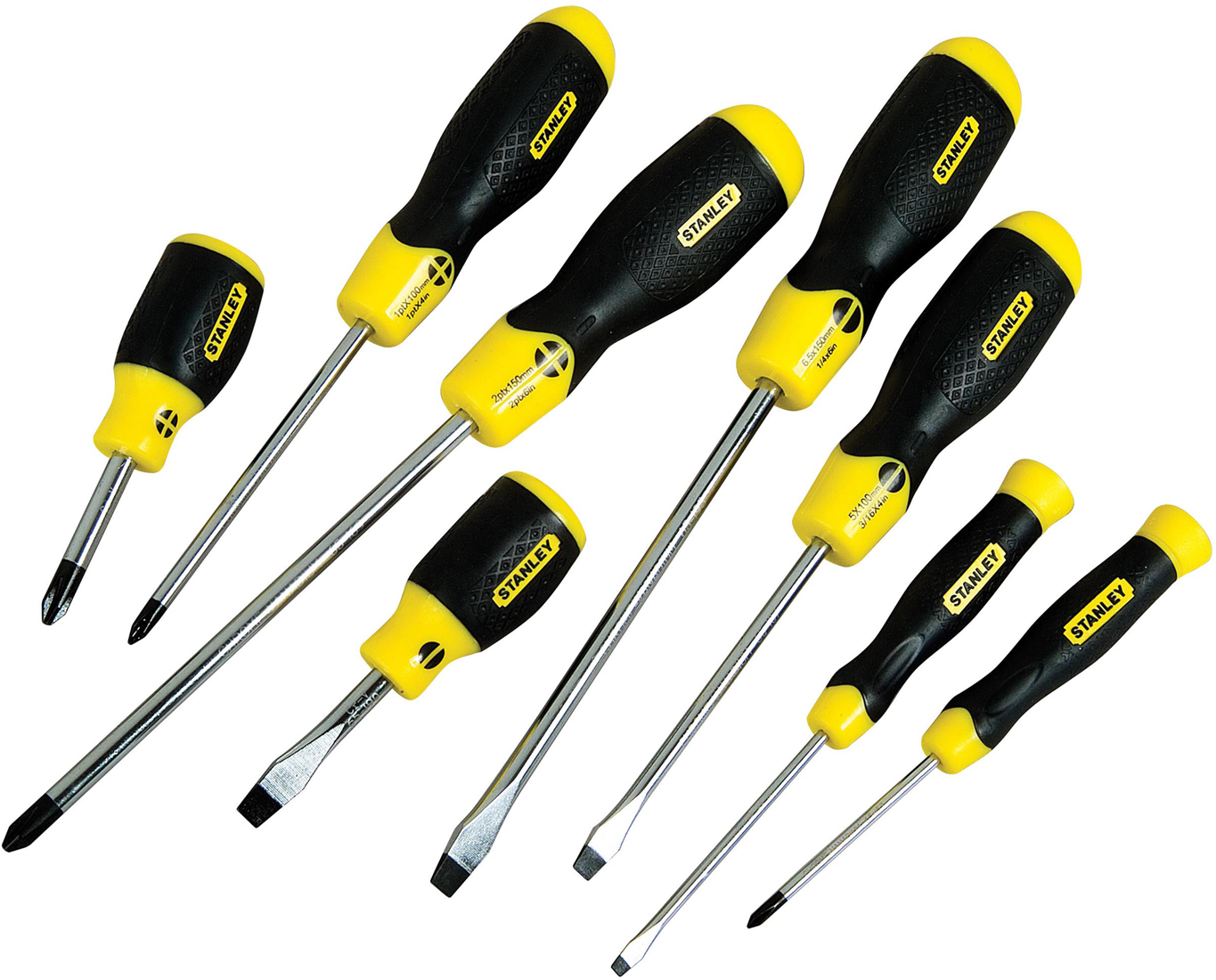 Stanley Cushion Grip Schraubendreher-Satz 8-teilig (St/Ph) STA-0-65-011